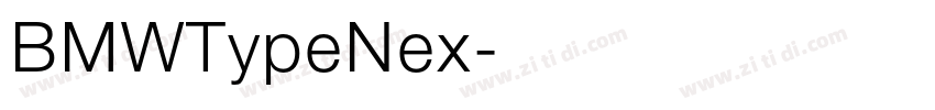 BMWTypeNex字体转换