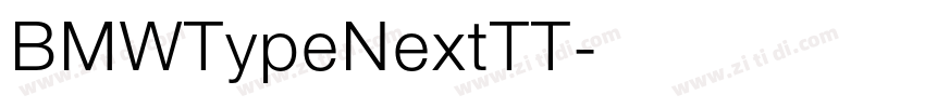 BMWTypeNextTT字体转换