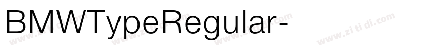 BMWTypeRegular字体转换