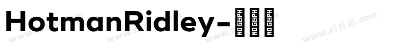 HotmanRidley字体转换