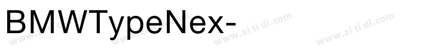 BMWTypeNex字体转换