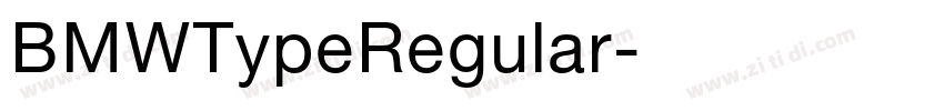 BMWTypeRegular字体转换