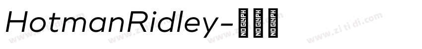 HotmanRidley字体转换