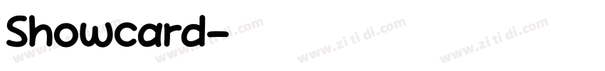 Showcard字体转换