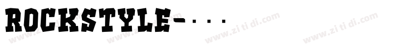 Rockstyle字体转换