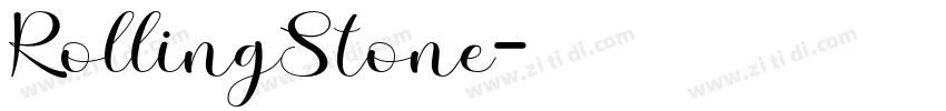 RollingStone字体转换