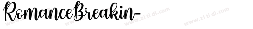 RomanceBreakin字体转换