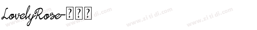 LovelyRose字体转换