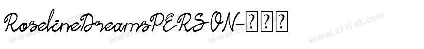 RoselineDreamsPERSON字体转换