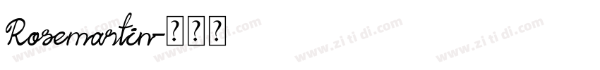 Rosemartin字体转换