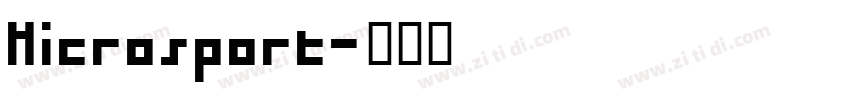 Microsport字体转换