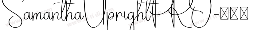 SamanthaUprightPRO字体转换