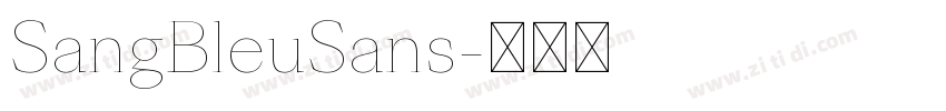 SangBleuSans字体转换