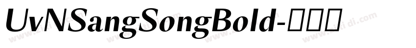 UvNSangSongBold字体转换