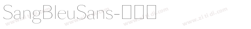 SangBleuSans字体转换