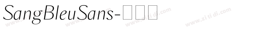SangBleuSans字体转换