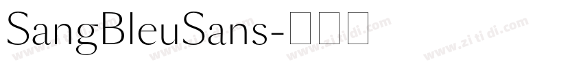 SangBleuSans字体转换