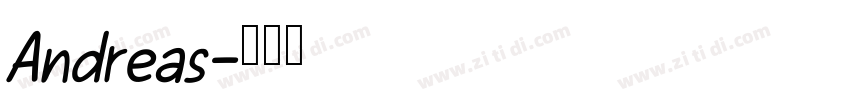 Andreas字体转换