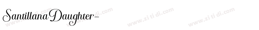 SantillanaDaughter字体转换