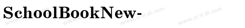 SchoolBookNew字体转换