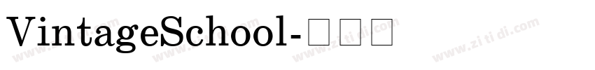 VintageSchool字体转换