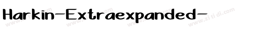 Harkin-Extraexpanded字体转换