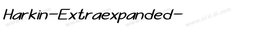 Harkin-Extraexpanded字体转换