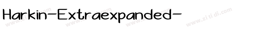 Harkin-Extraexpanded字体转换
