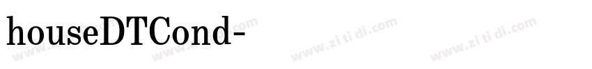 houseDTCond字体转换