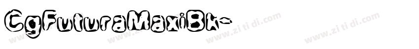 CgFuturaMaxiBk字体转换