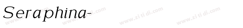 Seraphina字体转换