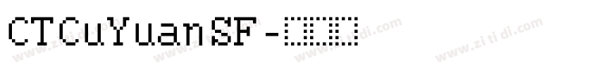CTCuYuanSF字体转换