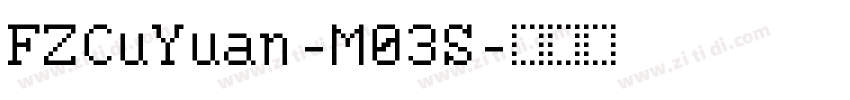 FZCuYuan-M03S字体转换