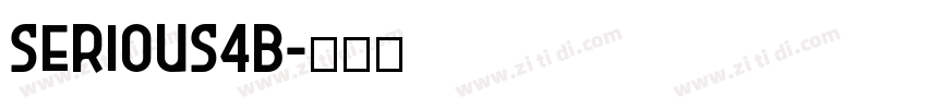 serious4b字体转换