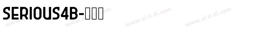 serious4b字体转换
