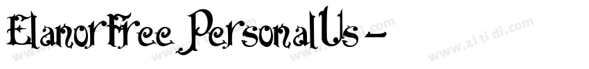 ElanorFreePersonalUs字体转换