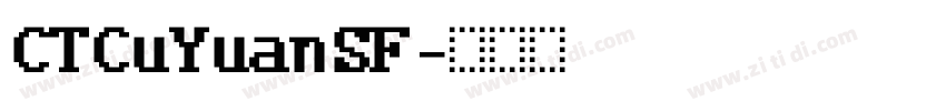 CTCuYuanSF字体转换
