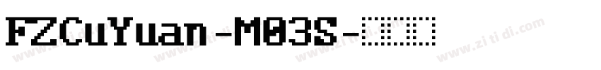 FZCuYuan-M03S字体转换