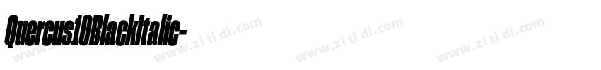 Quercus10BlackItalic字体转换