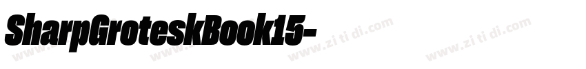 SharpGroteskBook15字体转换
