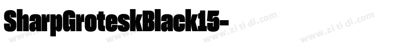 SharpGroteskBlack15字体转换