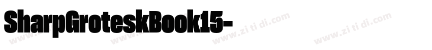 SharpGroteskBook15字体转换