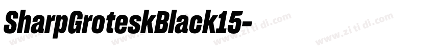 SharpGroteskBlack15字体转换
