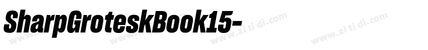 SharpGroteskBook15字体转换
