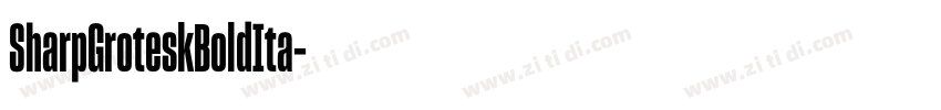 SharpGroteskBoldIta字体转换