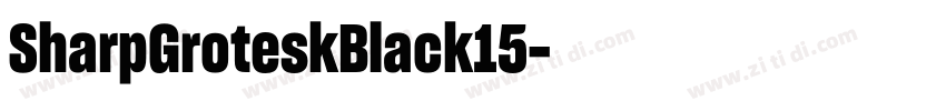 SharpGroteskBlack15字体转换