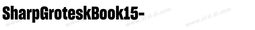 SharpGroteskBook15字体转换