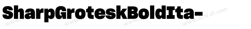 SharpGroteskBoldIta字体转换