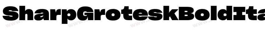 SharpGroteskBoldIta字体转换