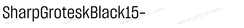 SharpGroteskBlack15字体转换
